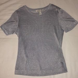 SPARKLY SILVER TEE